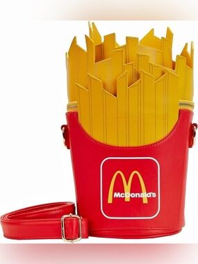 Loungefly McDonald's French Fries Crossbody Bag Red & Yellow NWT